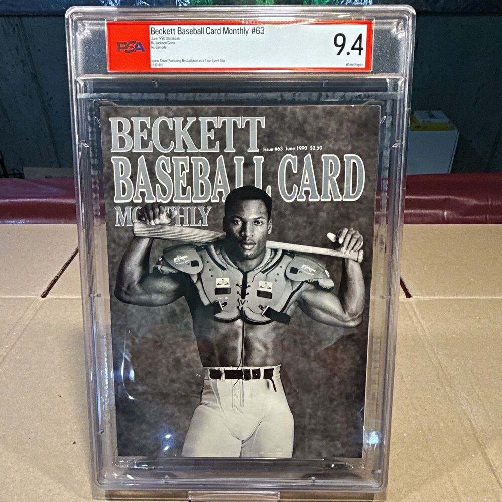 Beckett Baseball Card Monthly 1990 June #63 Bo Jackson PSA 9.4 Cert 171011011